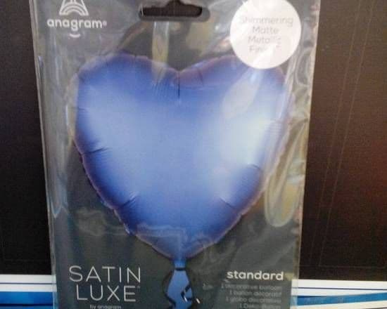 15-18" Heart Shape Foil Balloon - Blue