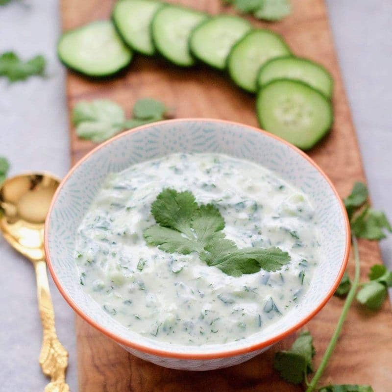 Cucumber Raita / Raïta au Concombre