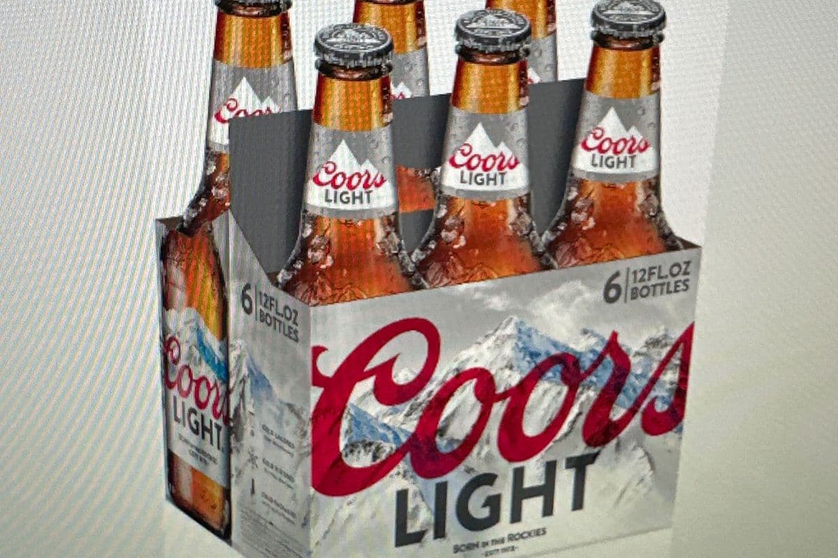 Coors Light Beer (6 x 341 ml)