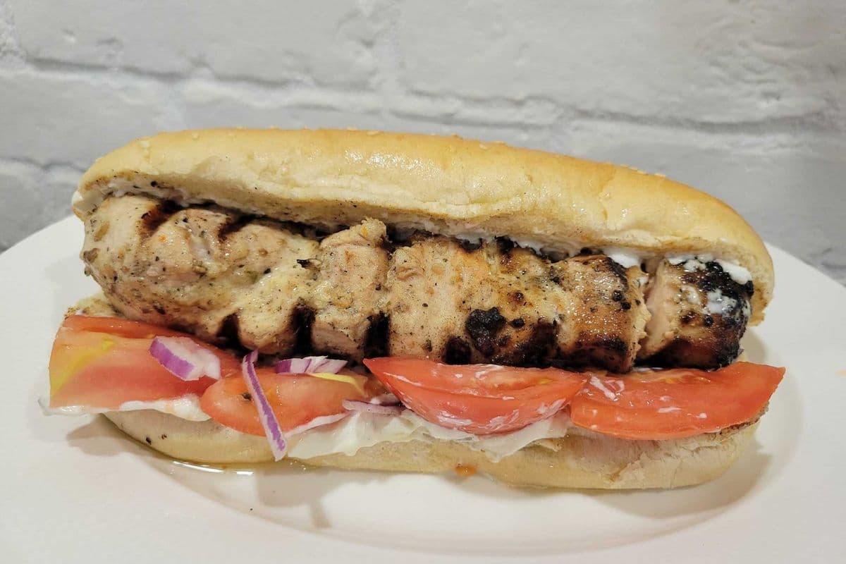 Chicken Soulvlaki On A Bun