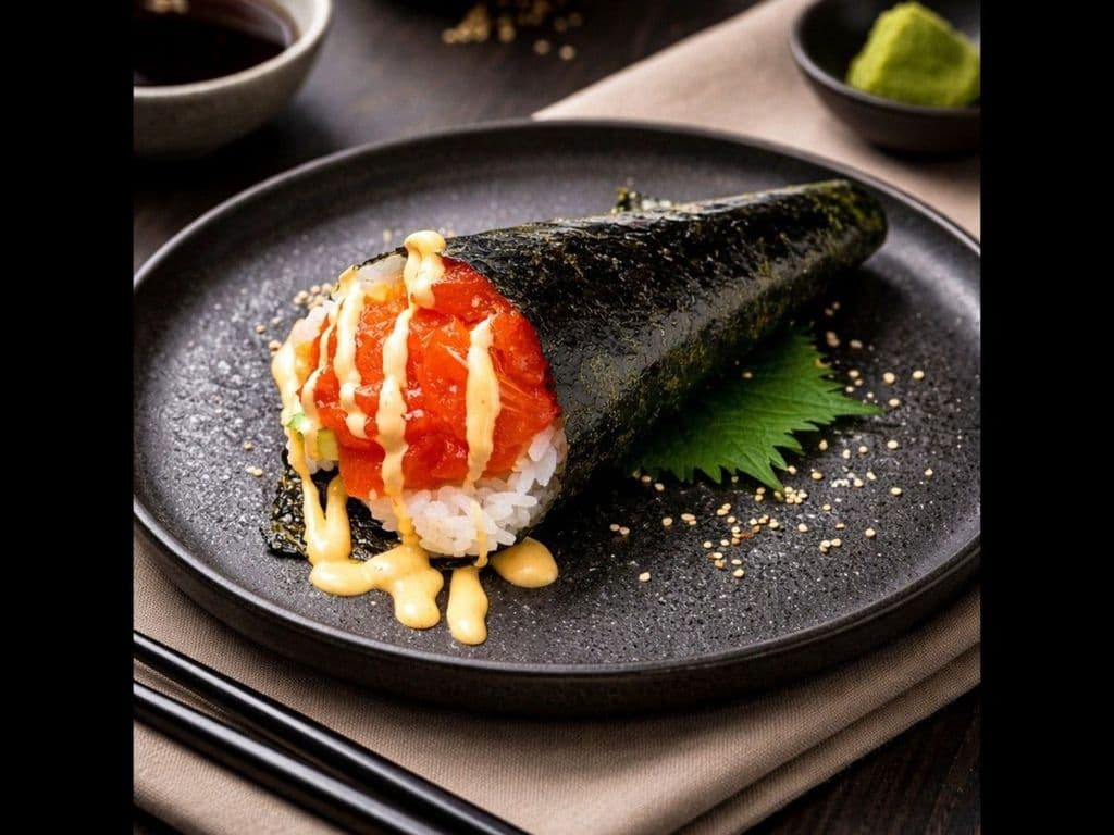 Spicy Salmon Cone