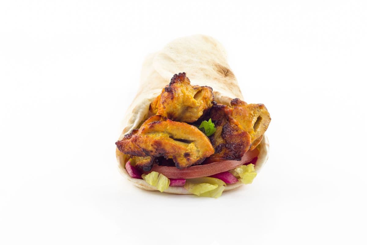 Large BBQ Chicken Kebab Wrap