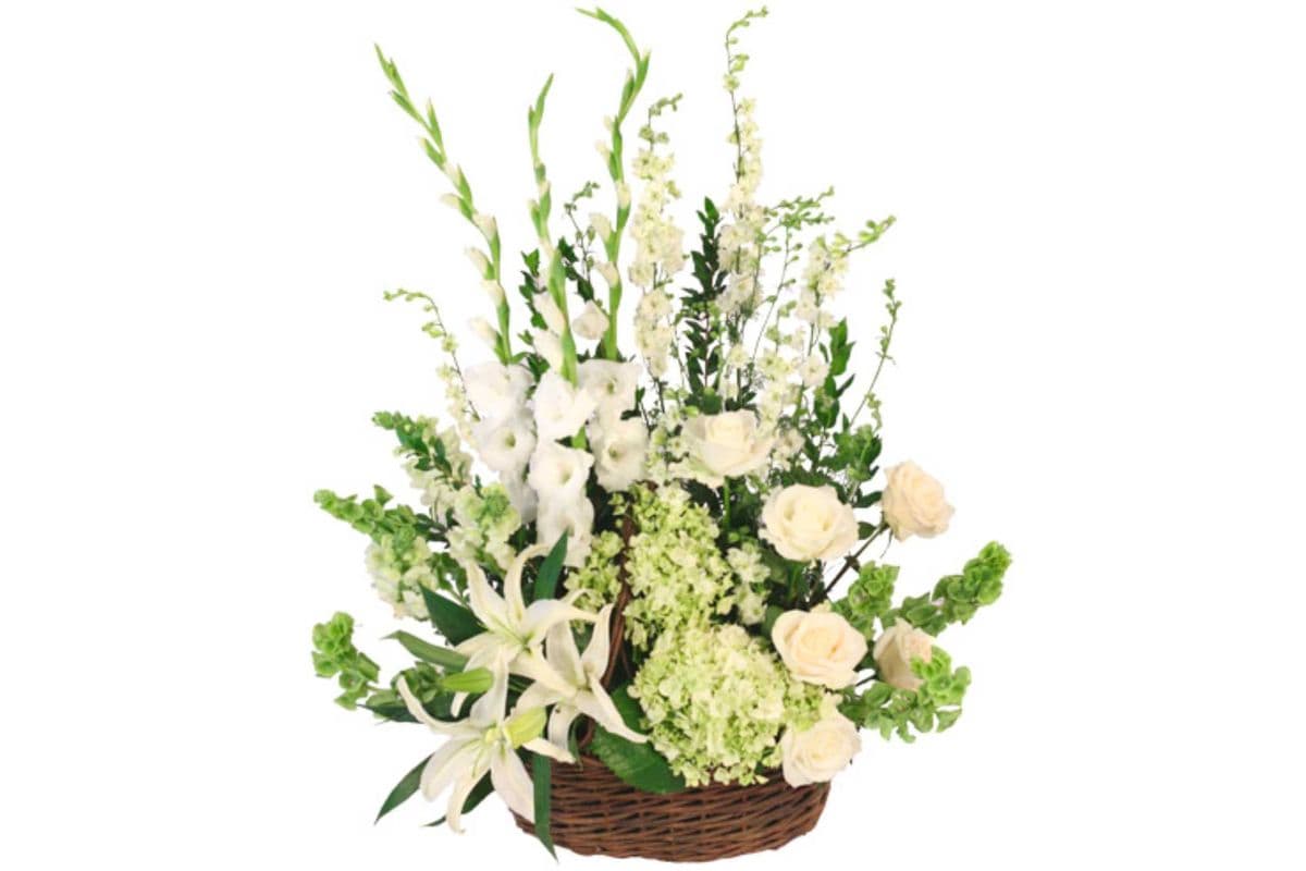 Peaceful Basket Arrangement
