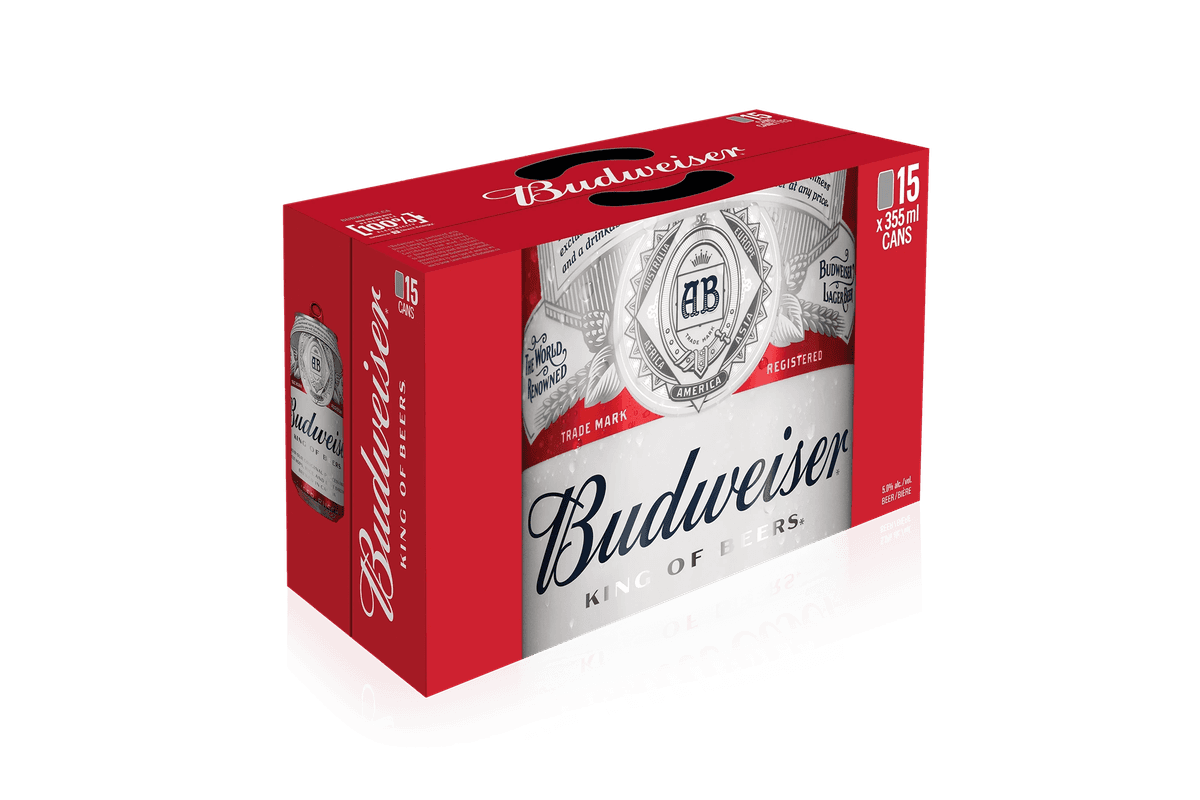 Budweiser 355ml 15pk Can