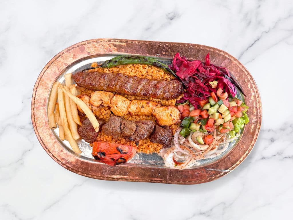 Chef's Mix Grill Dinner for 1 (1Adana, 1Chicken Shish, 1Lamb Shish)