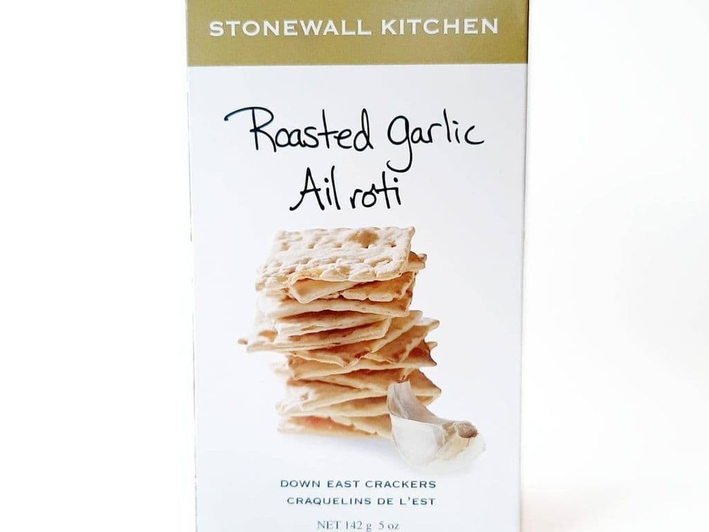 STONEWALL ROASTED GARLIC CRACKERS 5OZ