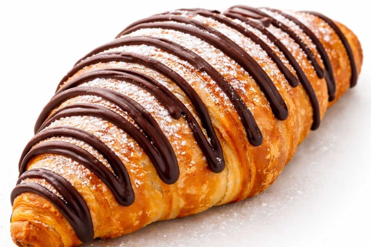 Chocolate Drizzle Croissant