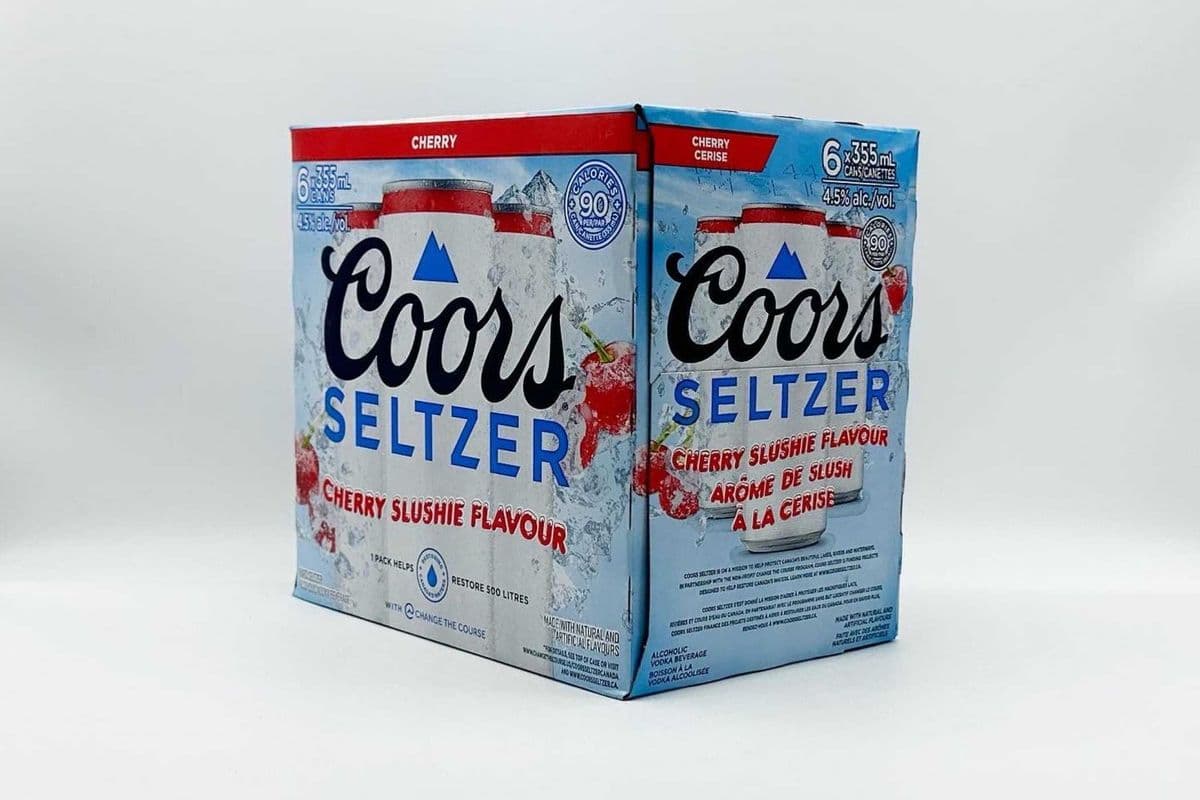 Coors Seltzer Cherry Slushie Flavour (6 x 355ml cans)