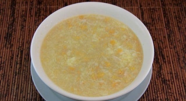 Minced Chicken and Corn Soup