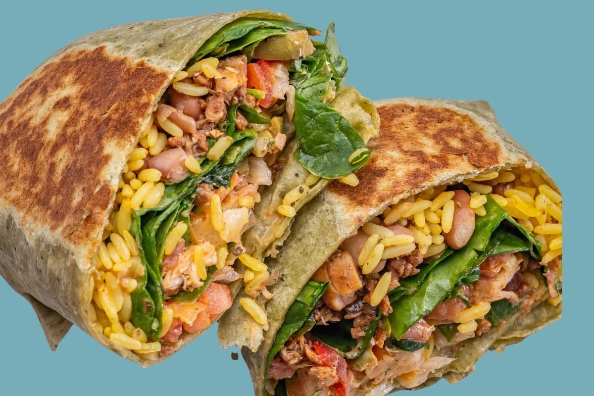 Ground Beef and Beans Burrito