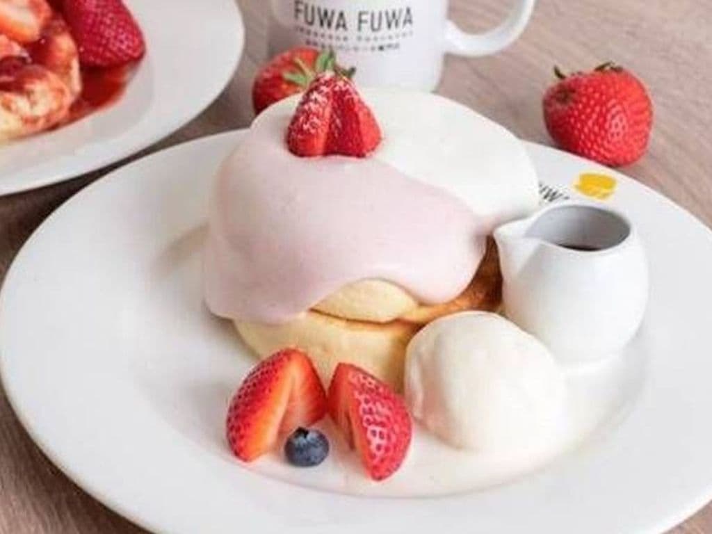 Strawberry Pancake with Chocolate Sauce