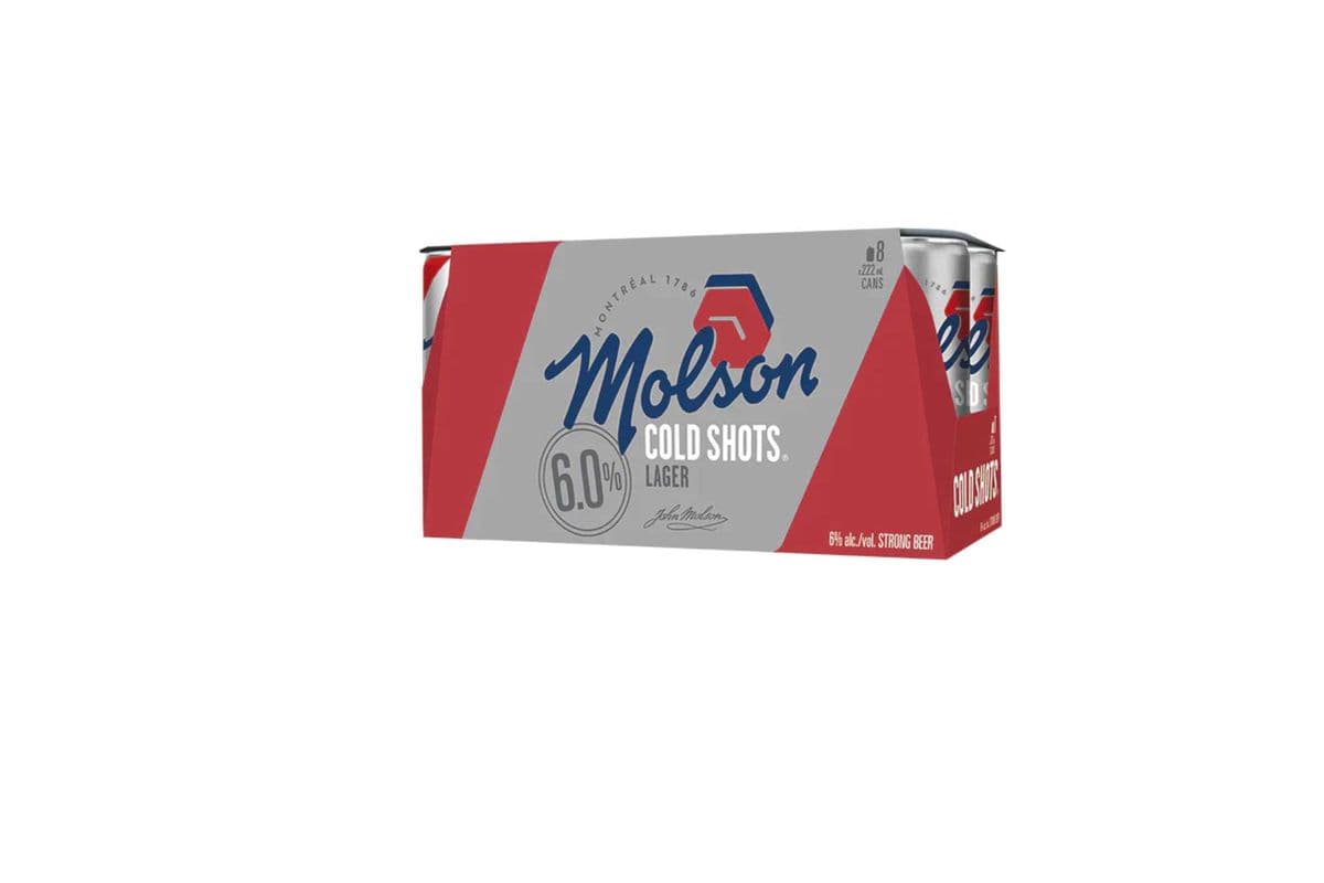MOLSON COLD SHOTS 222ML 8 CAN (8 x 250ml)