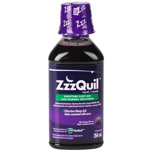VICKS® Zzz Quil (Aid sommeil/ Night time sleep) syrop 354mL