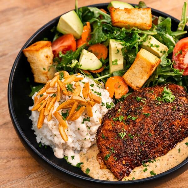 GRILLED CAJUN SALMON BOWL