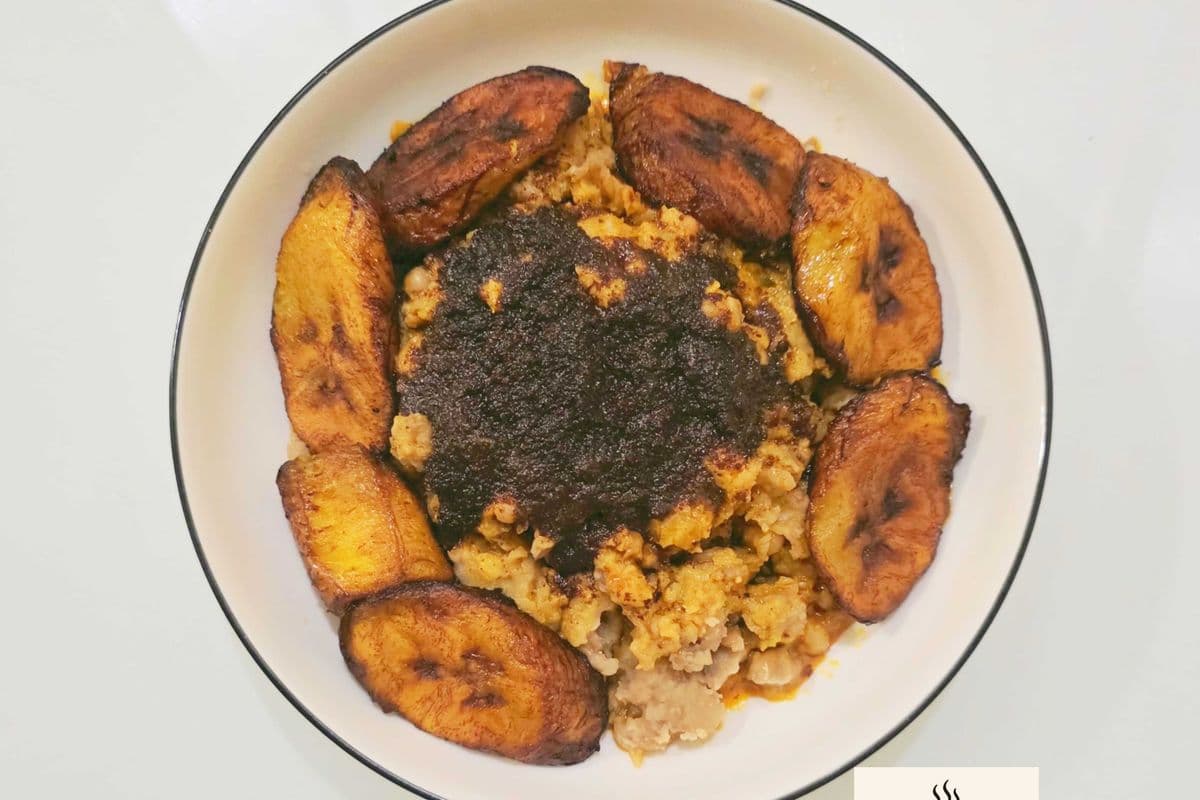 Ewa Agonyin, Plantain, and Sauce