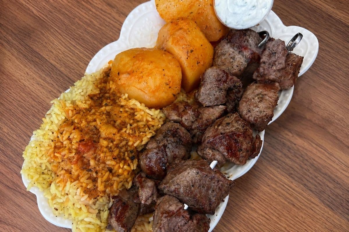 Lamb Souvlaki Dinner