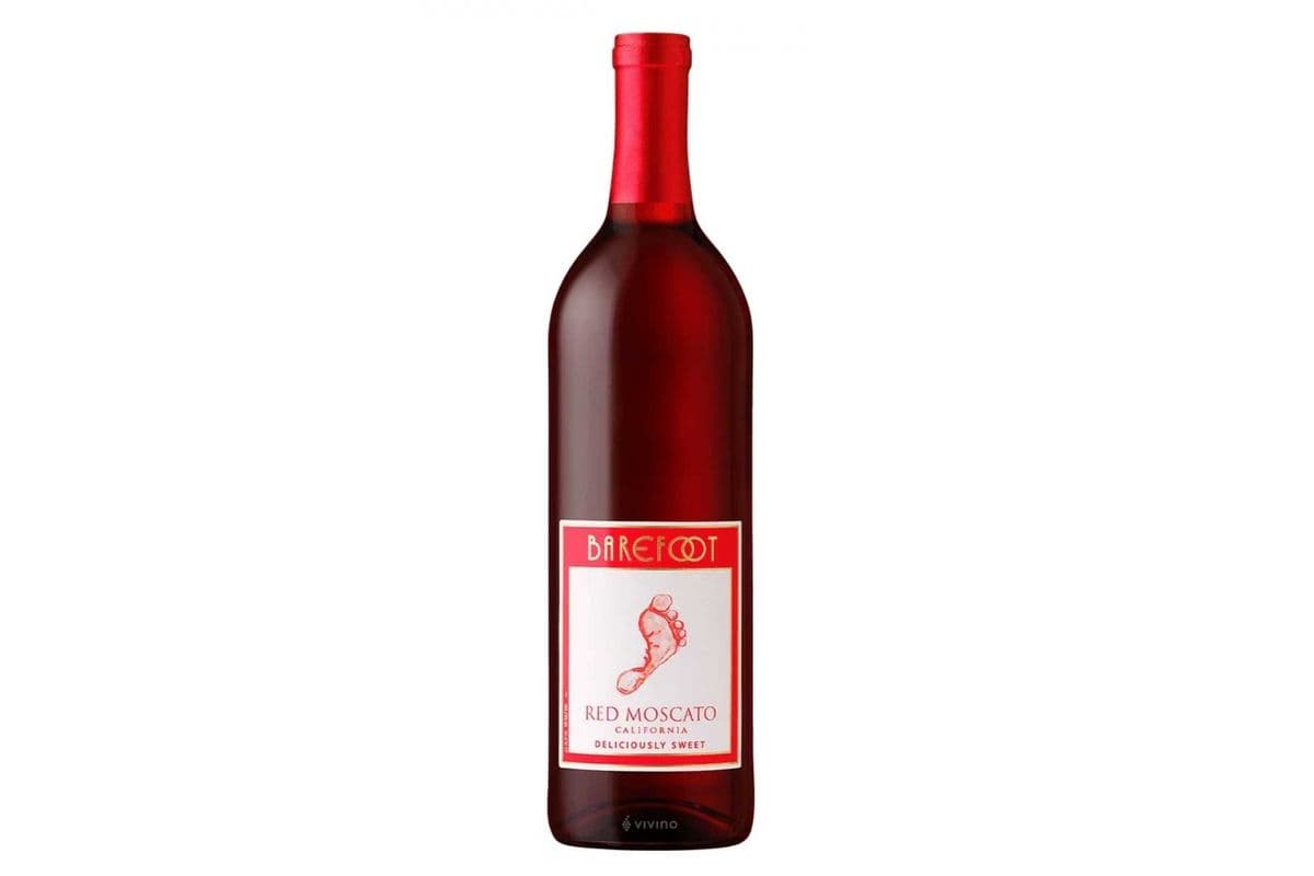 Barefoot Red Moscato-750ml (1 x 750ml)