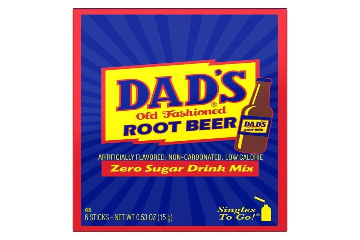 Singles to Go Dad's Root Beer Zero Sugar (6 Sticks) (15g)