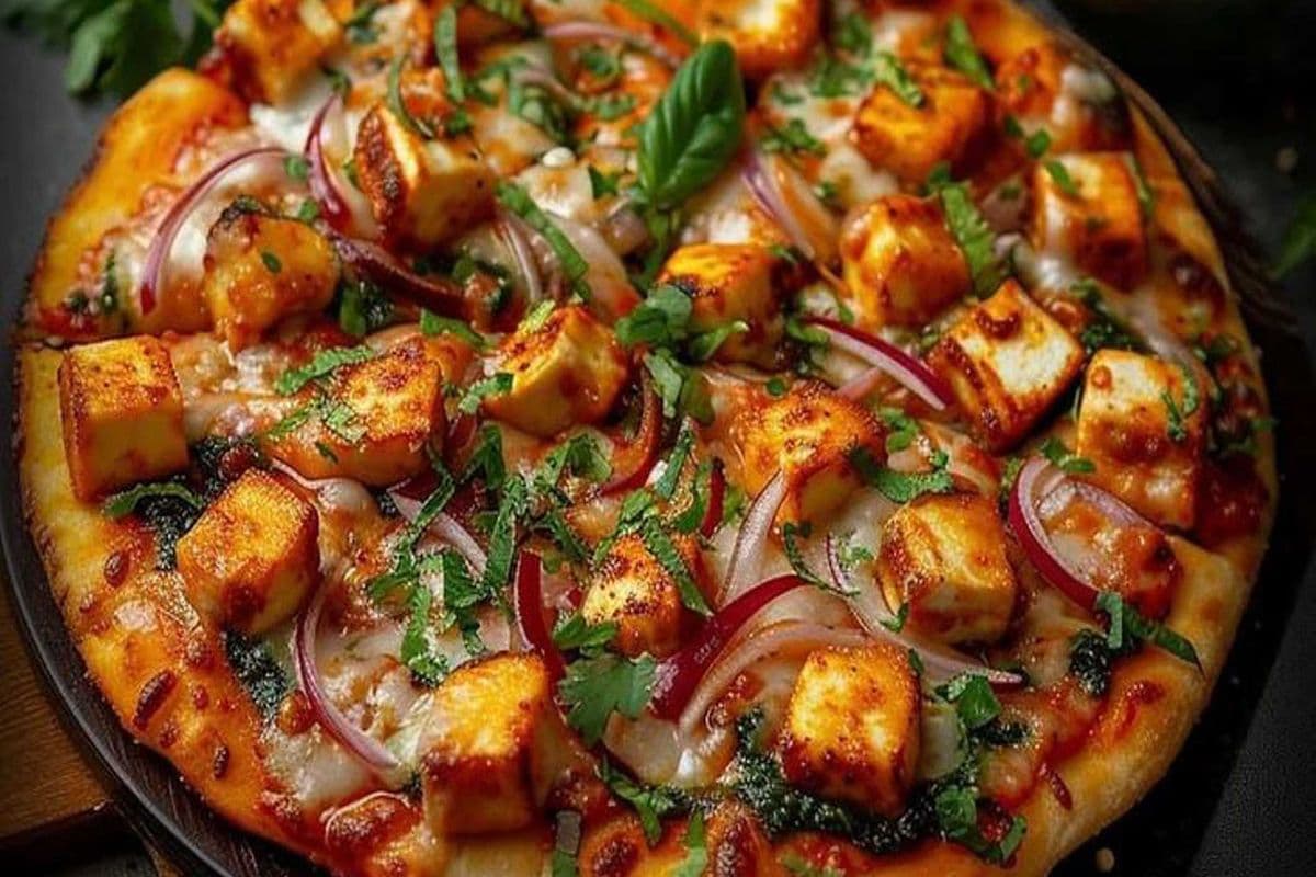 19. 12" Medium Paneer Tikka Indian Pizza