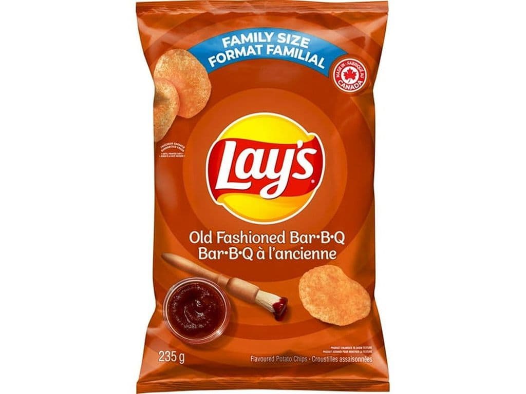 Lays Old Fashioned BBQ Potato Chips 220g