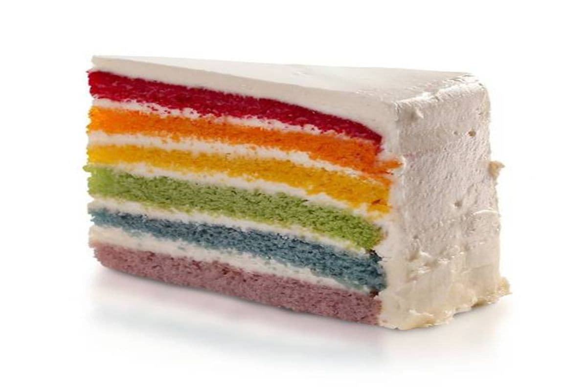 Rainbow Burst Cake
