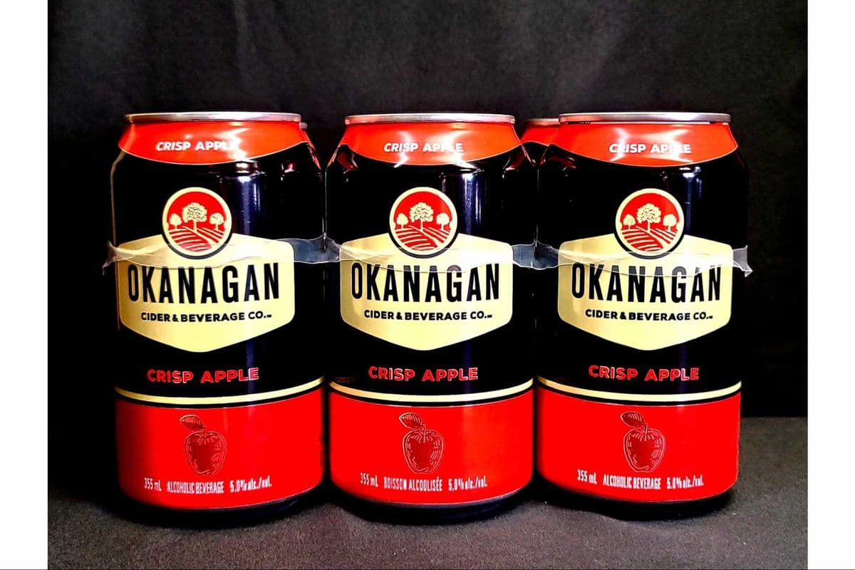 Okanagan Cider Crisp Apple (6 Cans) (6 x 355ml cans)