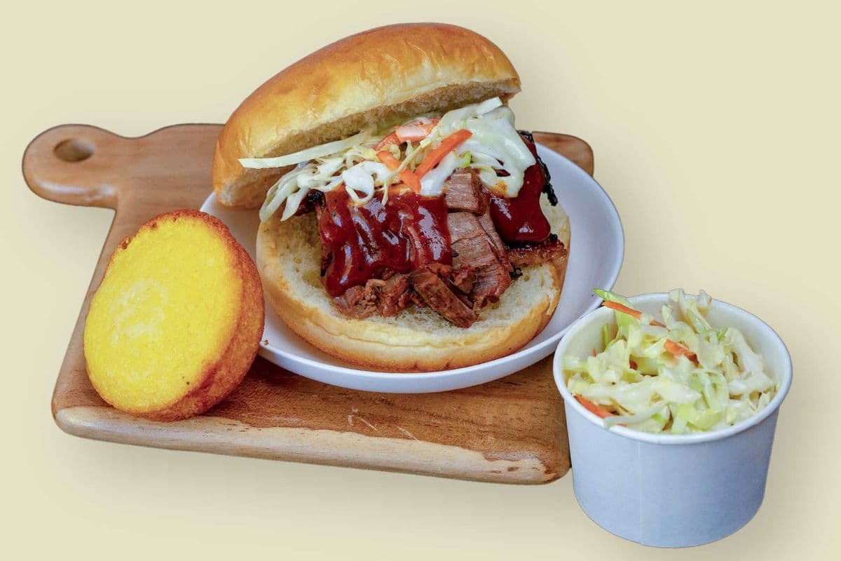 BBQ Beef Brisket Sandwich Meal