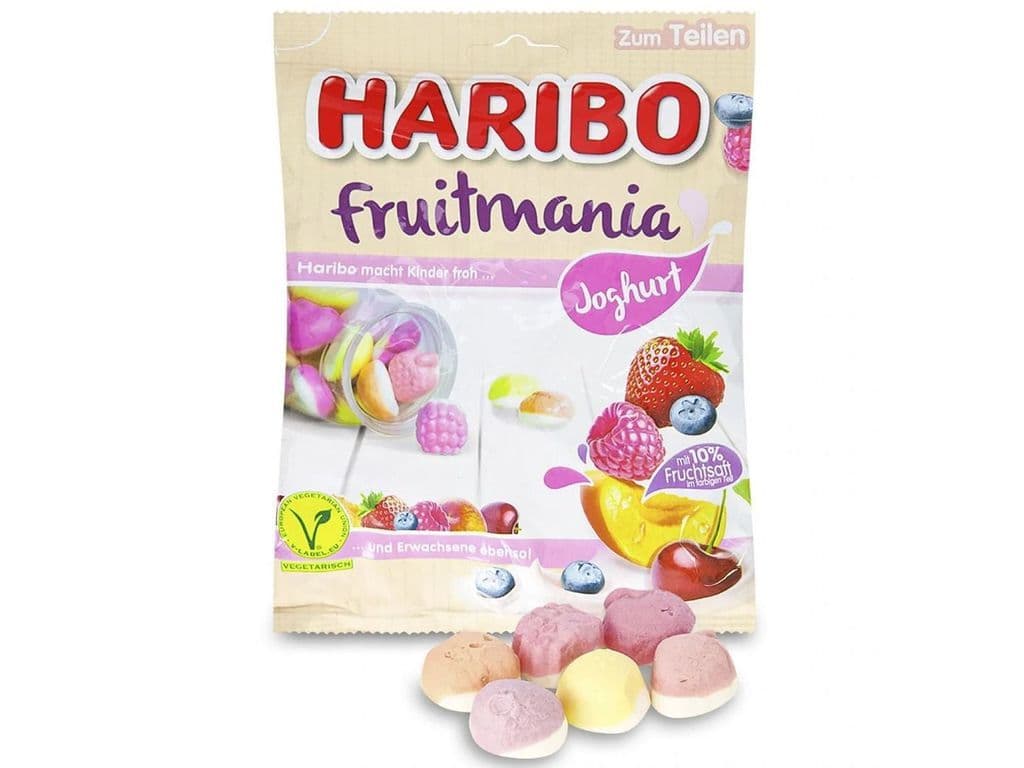 Haribo Fruitmania Joghurt Gummy Fruits Candy Bag