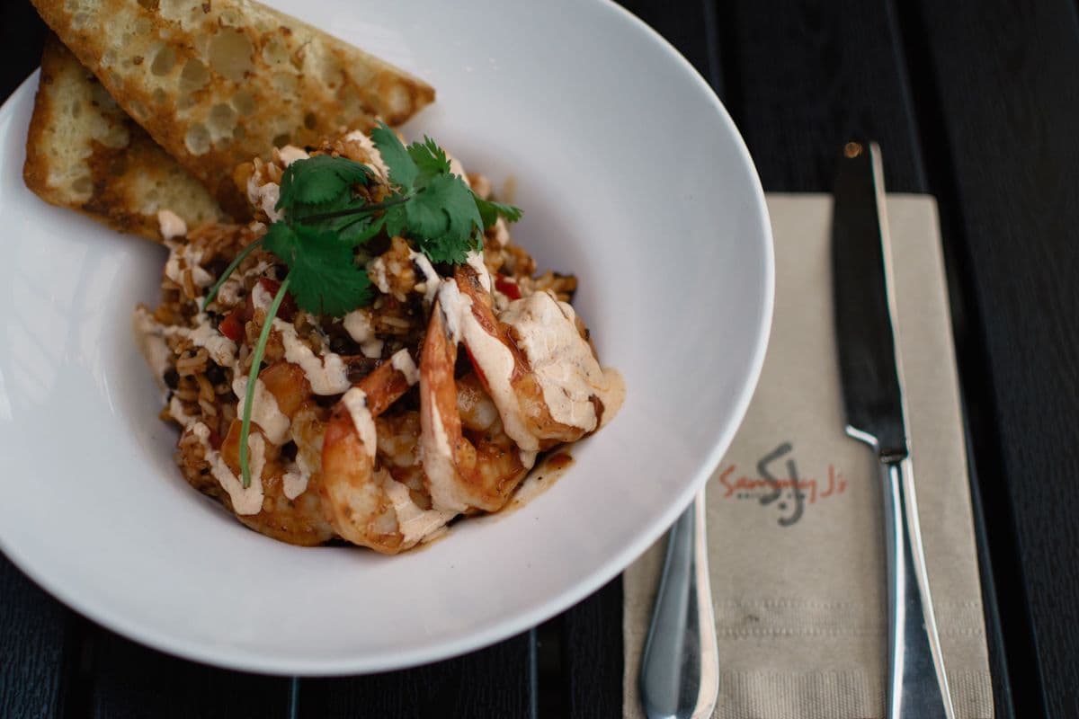 Creole Jambalaya Rice with Shrimp and Chorizo