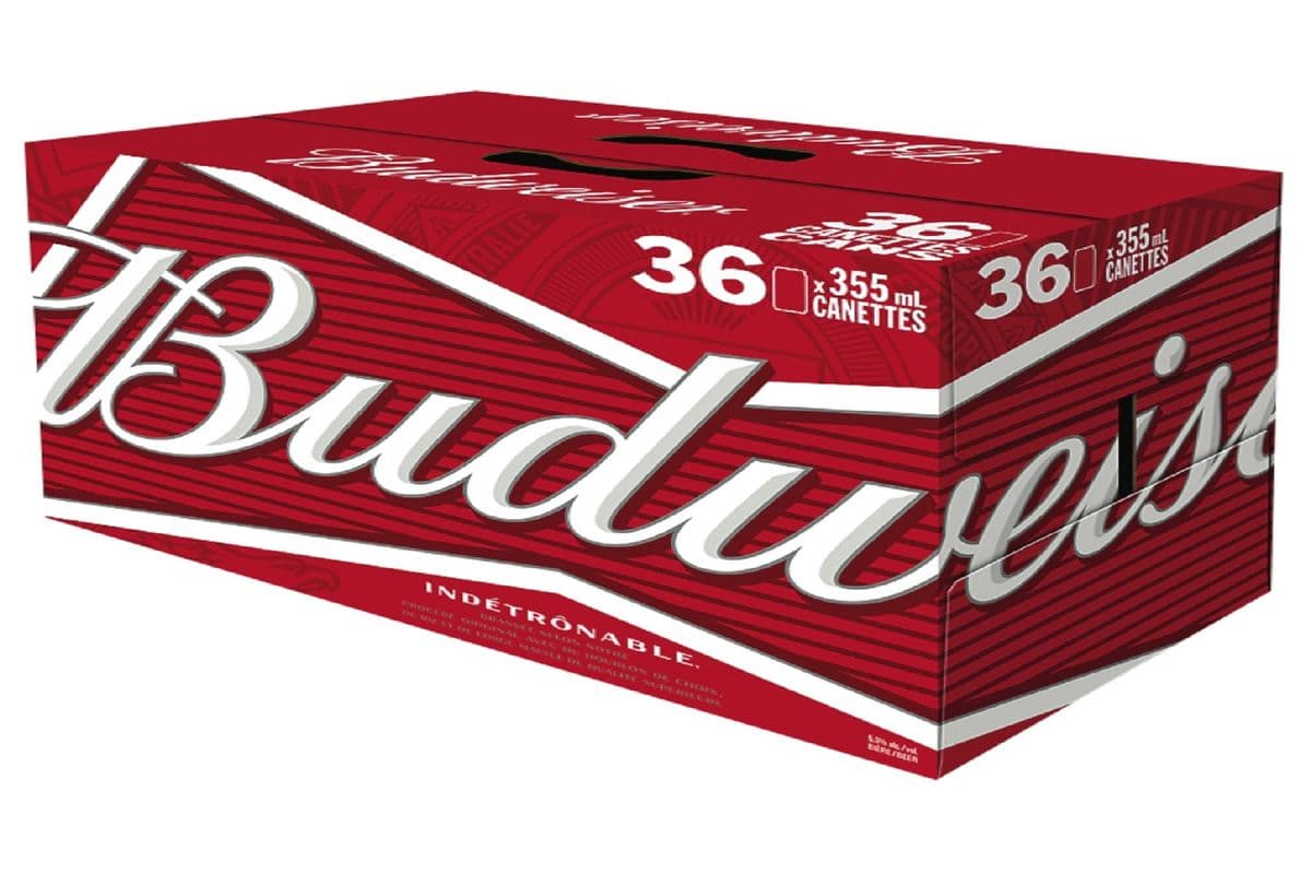 741758. Budweiser (36 Cans) (36 x 36 pack cans)