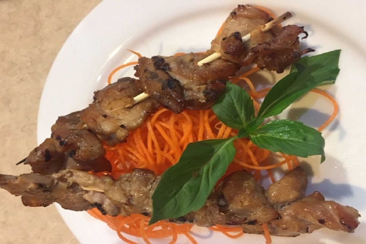 A20. Grilled chicken skewers.( 2 Skewers)