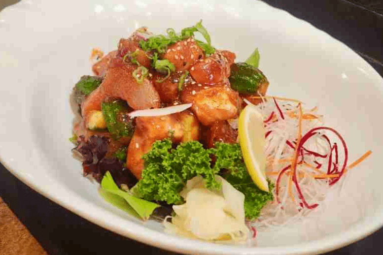 Spicy Salmon and Tuna Sashimi