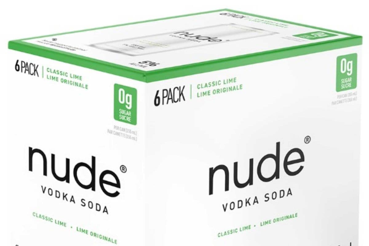 Nude Vodka Soda Classic Lime (6 x 355 ml)