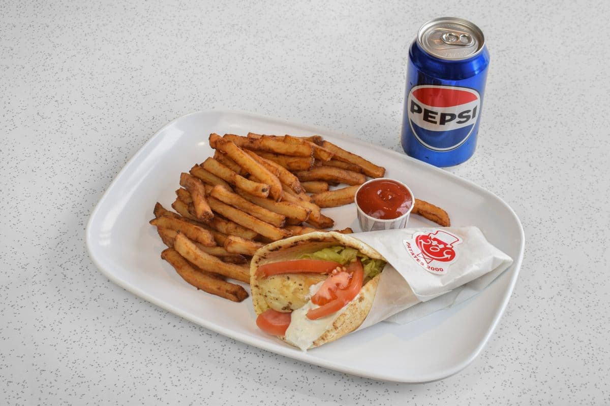 Trio familial #4. Pita au poulet gyro