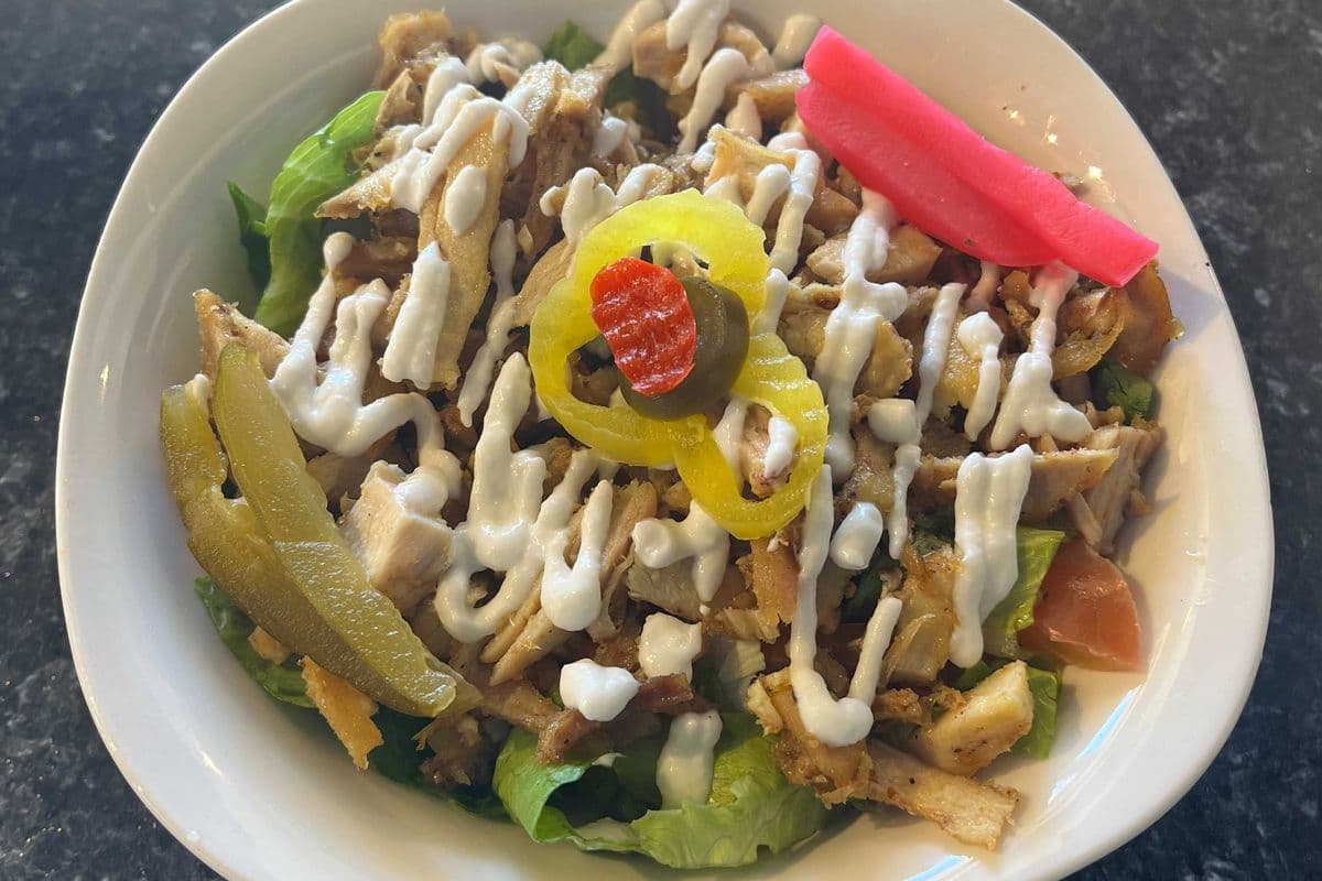 Chicken on Salad