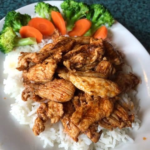 83C. Chicken Lemongrass on Rice