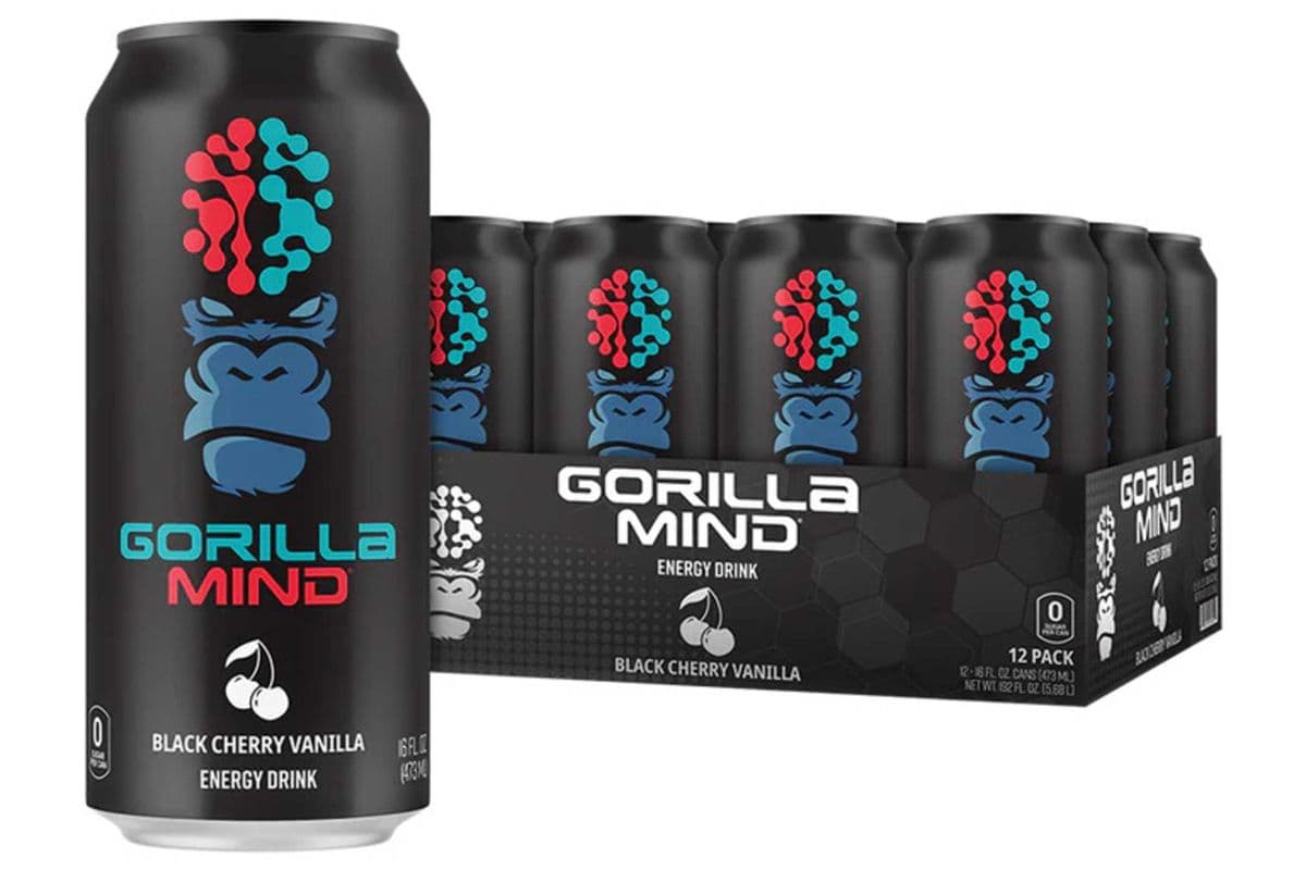 BLACK CHERRY VANILLA Gorilla Mind Energy Drink (473 ML)