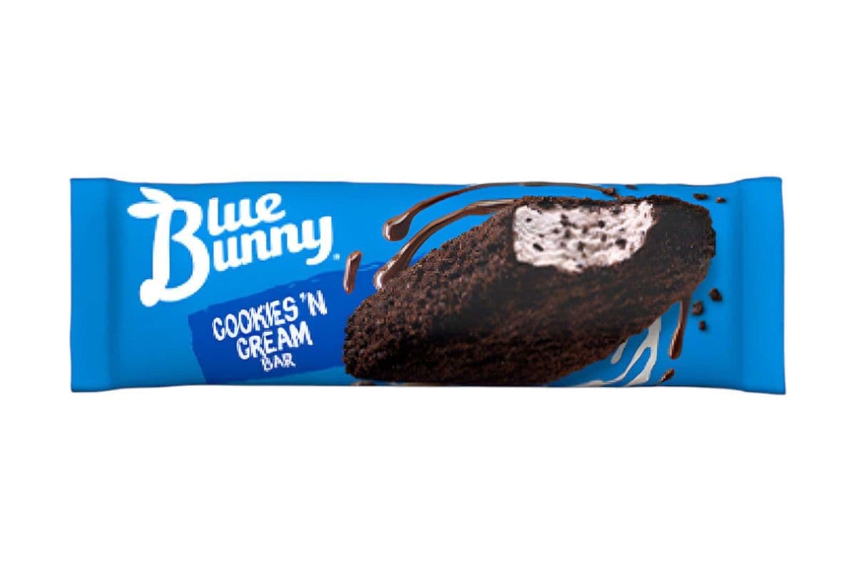 Blue Bunny Cookies And Cream Bar (86gm) (240 Cal)