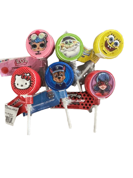 Sucrons avec support 18g/ Lollipops Characters with holder 18g