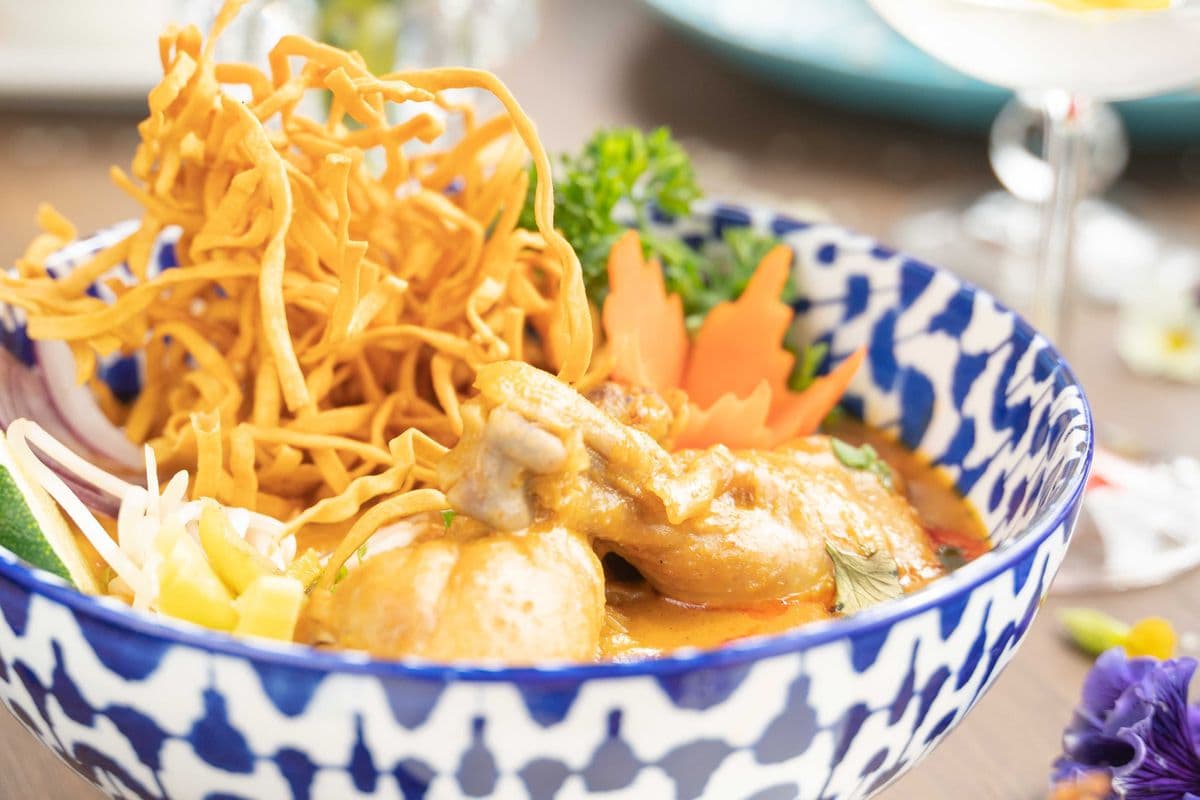 Curried Noodles with Chicken - Kao Soi
