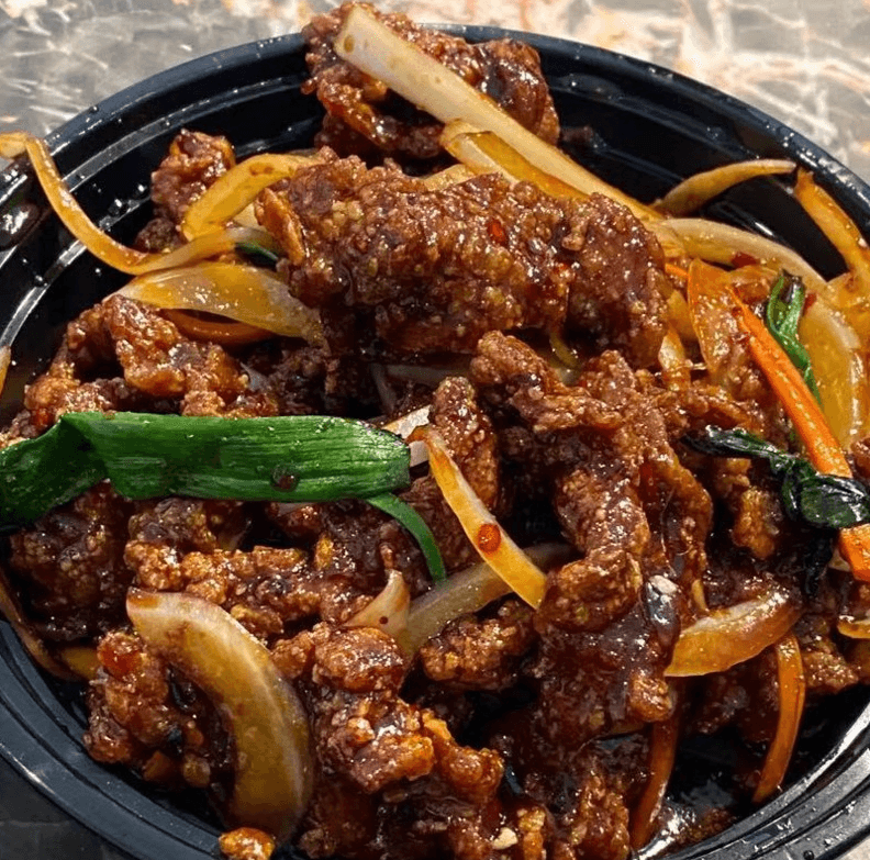B9. Gan Ben Crispy Beef (Dry)