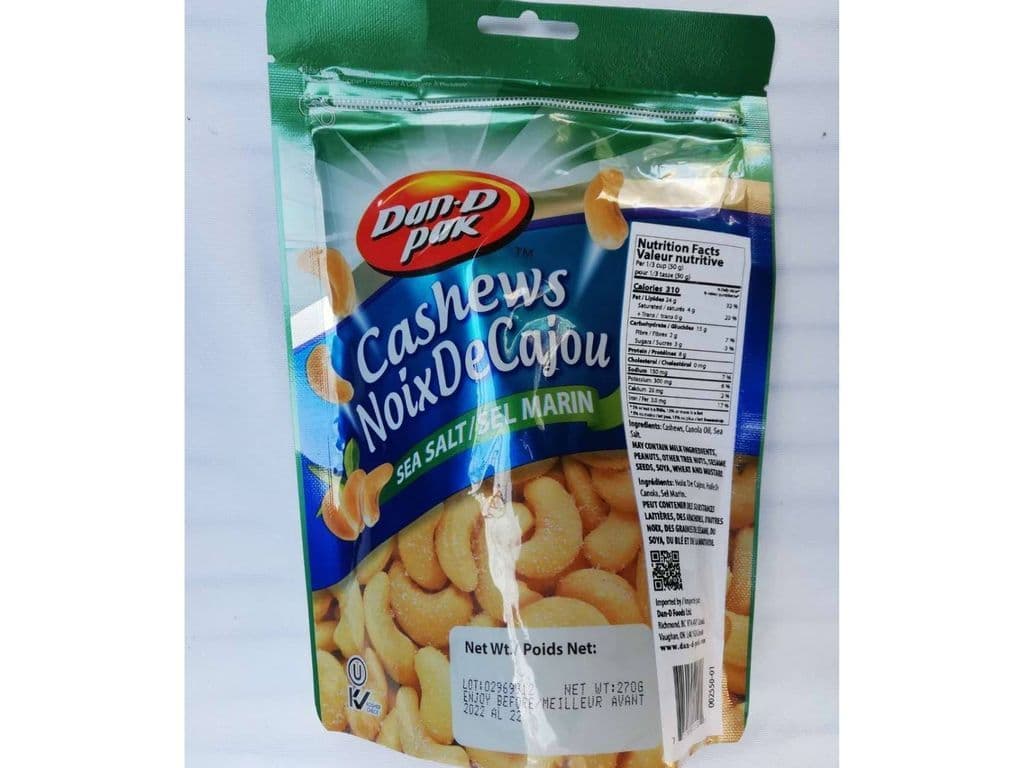 DAN D PAK CASHEWS SEA SALT 270G