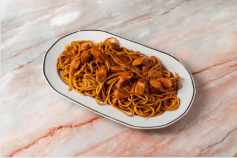 Spaghetti saucisse