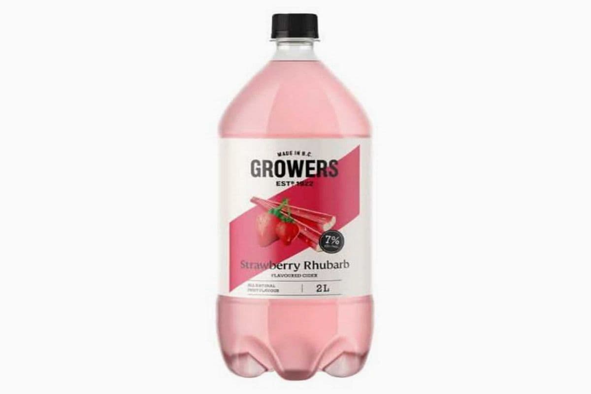 GROWERS STRAWBERRY RHUBARB (1 x 2L)