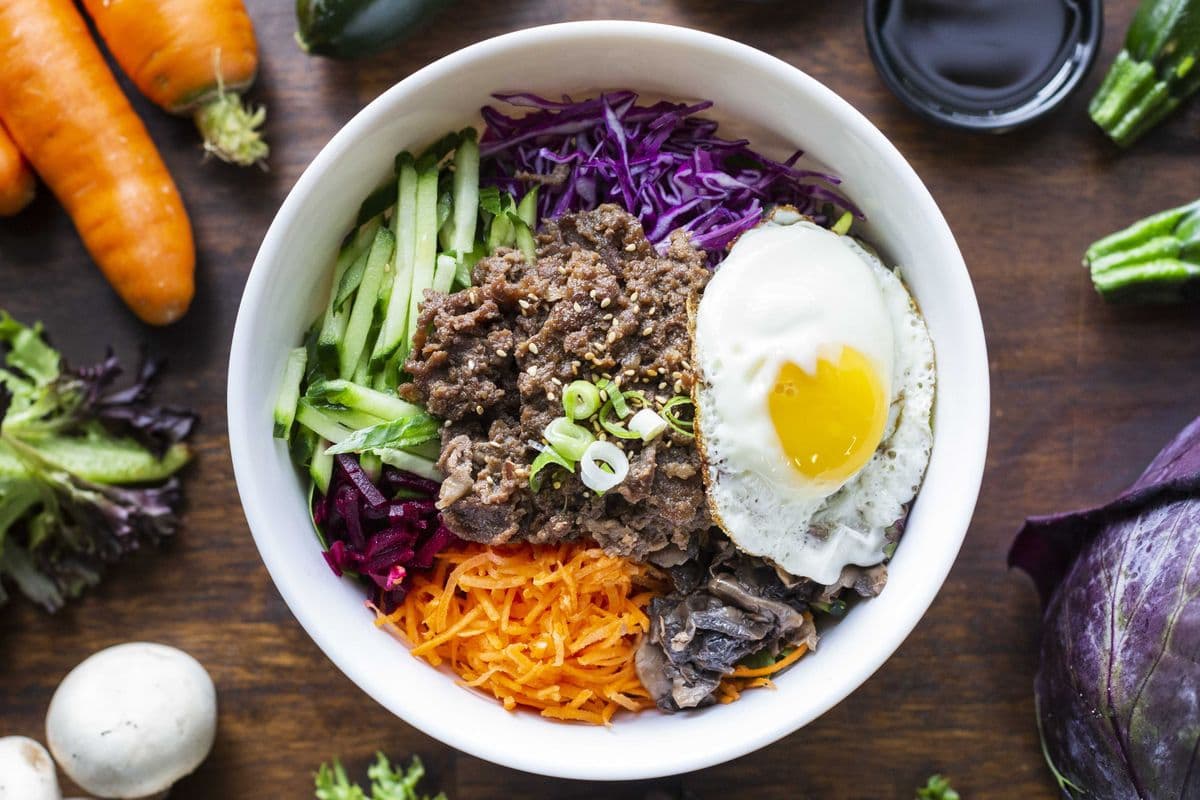 Gluten Free Beef Bibimbap