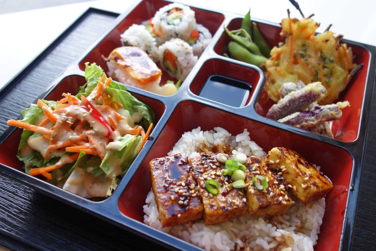 Bento box Tofu steak ( vegge)