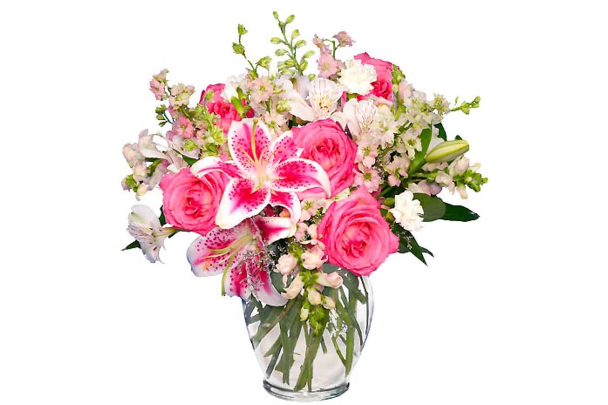 Pink & White Dreams Flower Arrangement