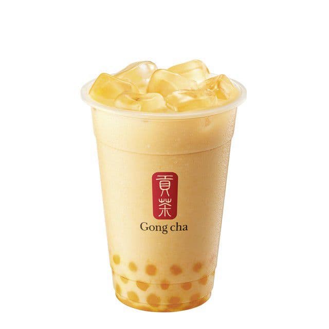 Mango Milk Tea w/Mango Katen Jelly