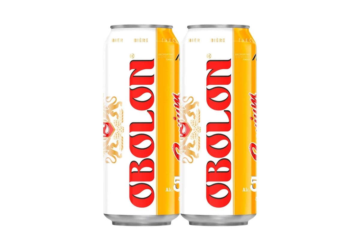 Obolon Premium Beer, Ukraine (4 Cans) (4 x 500ml)