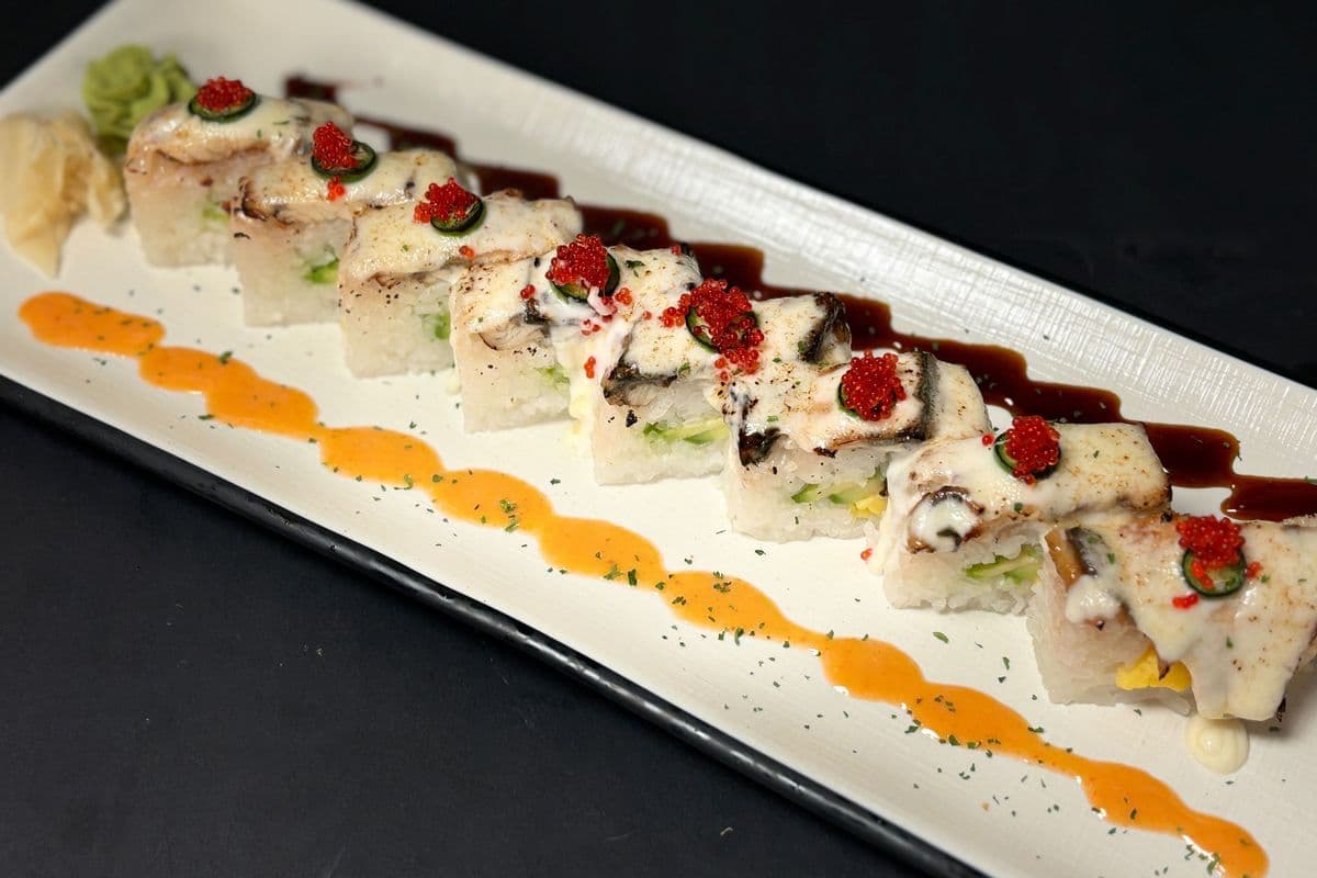Unagi oshi sushi